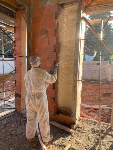 Projection mousse mur à Rabat